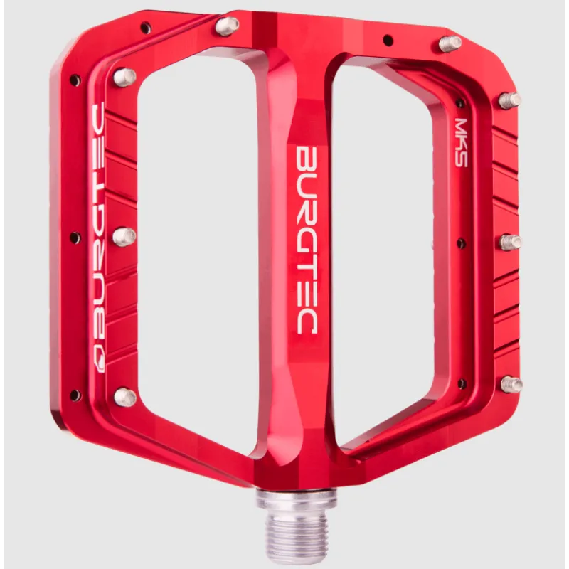 Super ofertă Pedale BURGTEC Penthouse Flat MK5 Pedals ­Race Red­ Steel